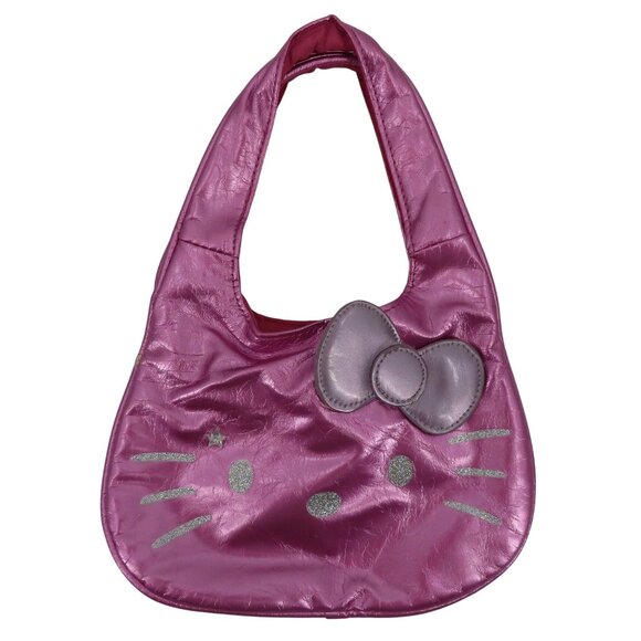 Sanrio Other - Sanrio Hello Kitty 2011 Pink Silver Metallic Glittered Girls Shoulder Bag Purse